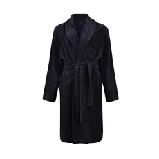 Mens Dressing Gown Fleece Belt Robe 2 Pockets Shawl PJ086 Navy 6XL Mens Dressing Gown Fleece Belt Robe 2 Pockets Shawl PJ086 Navy 6XL