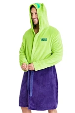 Mens Dressing Gowns with Hood, Super Soft Fleece Bathrobe Fluffy Dressing Gown Teenagers (XL, Green Hulk) Mens Dressing Gowns with Hood, Super Soft Fleece Bathrobe Fluffy Dressing Gown Teenagers (XL, Green Hulk)