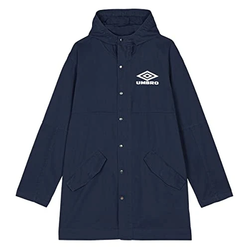 Mens Drill Parka Rain Jacket Dark Navy M