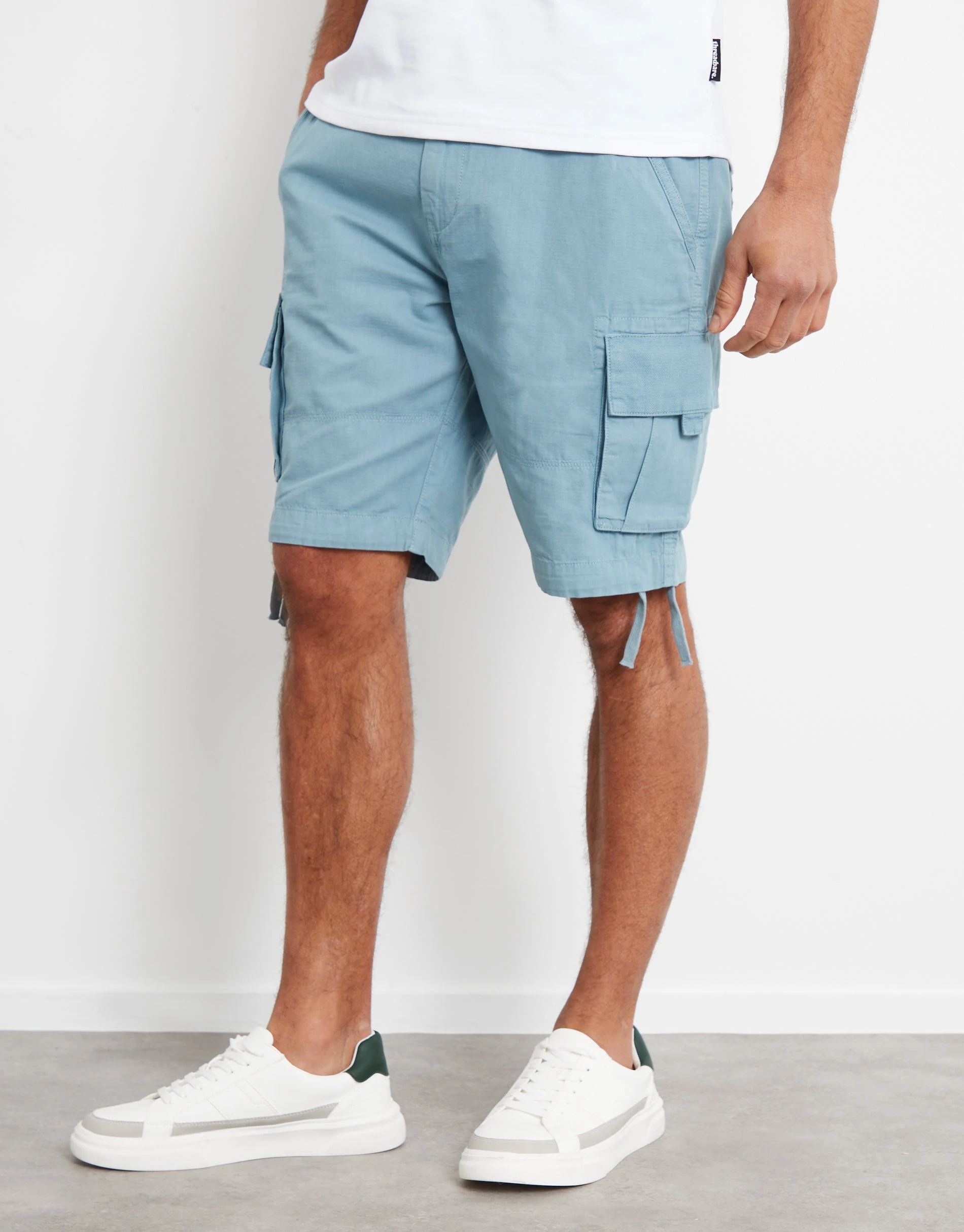 Men's Duck Egg Blue Cargo Shorts