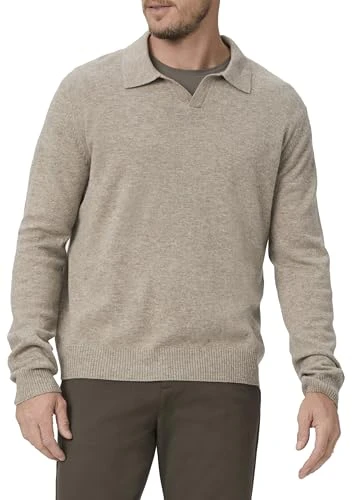 Men's Dunlap Cashmere Wool Sweater, Rice Flower, S