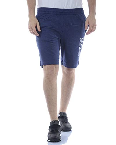 Mens EA7 Mens Train Visibility Bermuda Coft Short in Navy - M