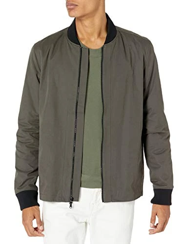 Men's Ebson Shell Bomber Jacket, Black Olive, S