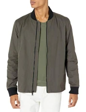 Men's Ebson Shell Bomber Jacket, Black Olive, S Men's Ebson Shell Bomber Jacket, Black Olive, S