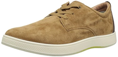 Men's Edge 3 Eye Elastic Lace Slip On Oxford Sneaker, Chestnut, 13 M US