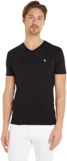 Men's Embro Badge V-Neck TEE J30J325212 S/S Knit Tops, Ck Black, XL