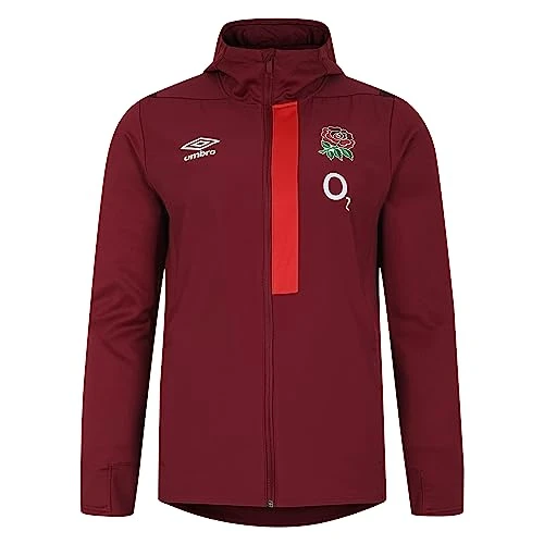 Mens England Rugby Hooded Jacket 2023 2024 Outerwear Red/Scarlet L