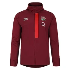 Mens England Rugby Hooded Jacket 2023 2024 Outerwear Red/Scarlet XXL Mens England Rugby Hooded Jacket 2023 2024 Outerwear Red/Scarlet XXL