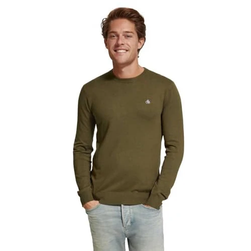 Men's Essential Ecovero Pullover Crewneck Sweater, Algae 6895, XXL