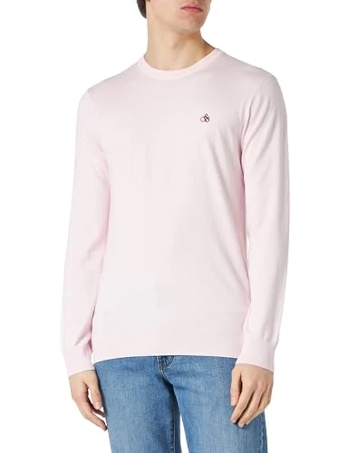 Men's Essential Ecovero Pullover Crewneck Sweater, Sea Flower 6936, M