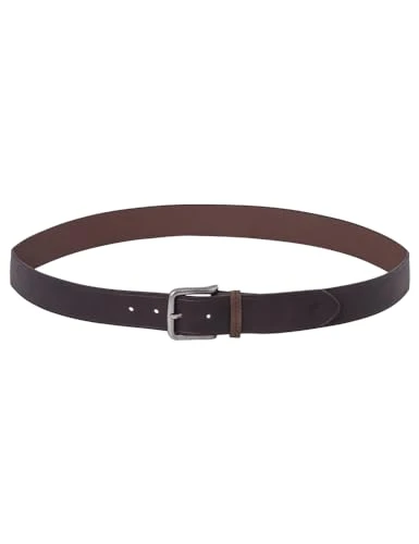 Men's Essential Faux Leather Belt Waist Pack, Dark_Brown, 95