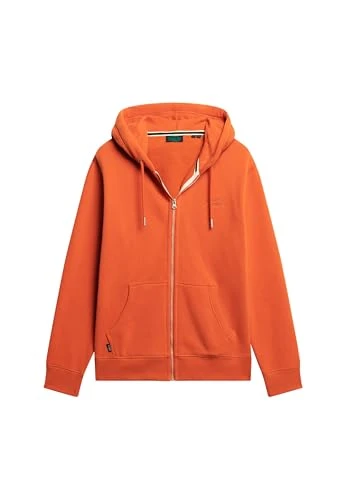 Men's Essential Hooded Jacket with Logo Denim Co Rust Orange XXL, Denim Co Rust Orange, XXL