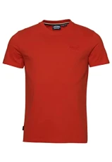 Men's Essential Logo Emb Tee c2-Non Printed t Shirt (m), Denim Co Rust Orange, S Men's Essential Logo Emb Tee c2-Non Printed t Shirt (m), Denim Co Rust Orange, S