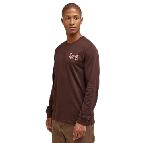 Men's Essential LS Tee T-Shirt, Arabica, XXL