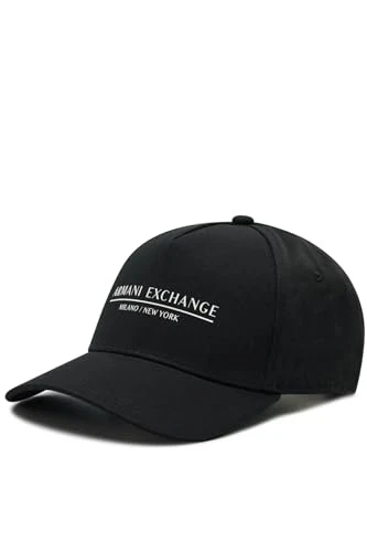 Men's Essential, Milano/New York, Logo Lettering Baseball Cap, Black, One Size