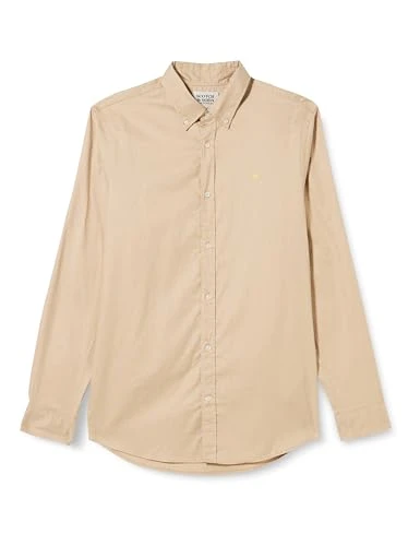 Men's Essential Oxford Solid Shirt, Seastone 6896, M