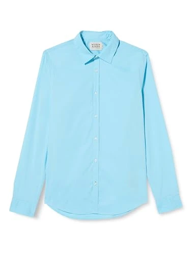 Men's Essential Poplin Shirt, Blue Lagoon 3558, L