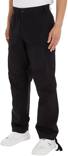 Men's Essential Regular Cargo Pant J30J324692 Woven, Ck Black, L