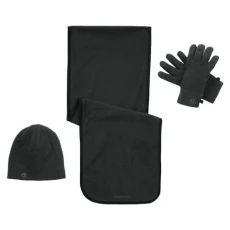 Mens Essentials II Fleece Scarf Hat & Gloves Set Mens Essentials II Fleece Scarf Hat & Gloves Set