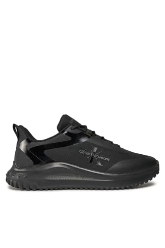 Men's EVA Runner Low LACE ML Mix YM0YM00968 Sneakers, Black (Triple Black), 9 UK