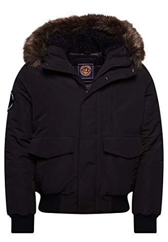 Men's Everest Bomber Parka, Black, XL