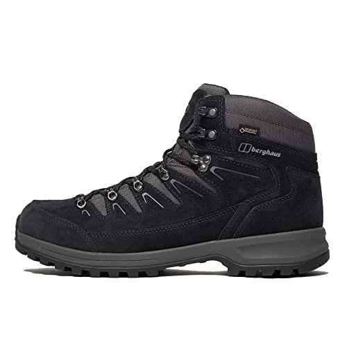 Men's Explorer Trek Gore-Tex Waterproof Walking Boots | Highly Breathable | Extra Cushion, Navy/Grey, 7 UK