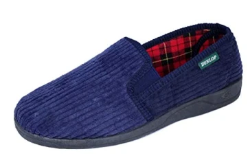 Men's Famous Byron Corduroy Slippers (9 UK, Navy)…