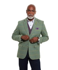 Men's Fashion Single Breasted Heritage Checked Blazer, Green, Regular Fit, 38 Men's Fashion Single Breasted Heritage Checked Blazer, Green, Regular Fit, 38