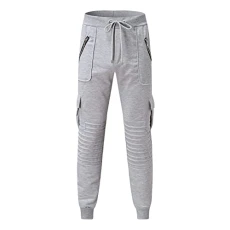Men's Fashion Soft Trousers Splicing Warm Elastic Printed Sports Trousers Leisure Trousers Sport Warm Winter Trousers Men's Business, gray, 4XL