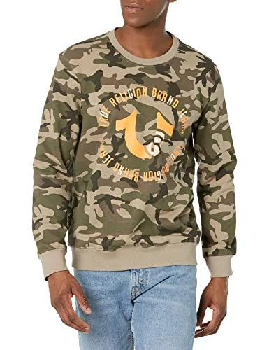 Men's Ffts Trademark Crewneck Sweatshirt, Dusty Camo, XXXL