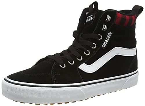 Men's Filmore Hi Guard Sneaker, (Suede) Black/red Plaid, 9 UK