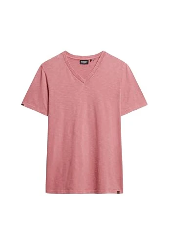 Mens Flame Yarn V-Neck T-Shirt, Mesa Rose Pink, XXL