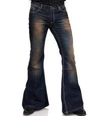 Men's Flared Plain Jeans Blue blue - Blue - 31W/36L