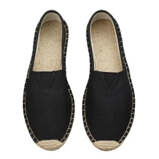 Men's Flat Loafers Casual Comfortable Soft Loafers for Men Lightweight White Running Shoes Running Sports Sneakers for Men Ceremony, Black, 9 UK