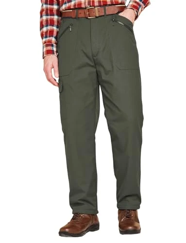 | Men's | Fleece-Lined Action Trousers | Versatile and Warm Mens Pants | Casual Style | Great for Ou