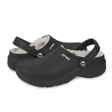 Men's Fleece-Lined Dockray Clogs - Black - 10
