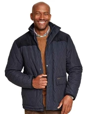| Men's | Fleece Lined Quilted Jacket | Navy | Men's | Fleece Lined Quilted Jacket | Navy