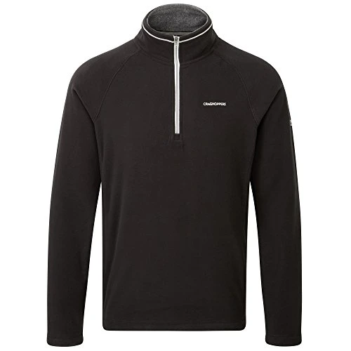 Mens Fleece Selby Half Zip (Black, Medium)