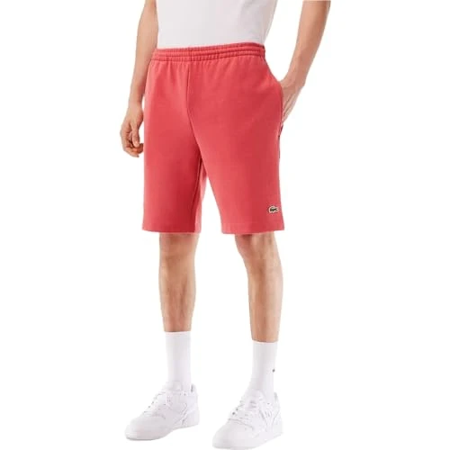 Mens Fleece Shorts Red XL