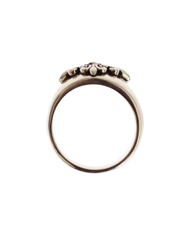 Mens Fleur Ring Silver - Size 9