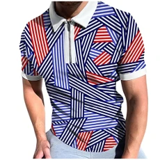 Men's Flower Button Down Hawaiian Sets Summer Hawaiian Harajuku Shrink-Less Front Pocket Fresh Cotton V Neck Cool Design Chevron Tie Dye Loose Work Shirts Blue