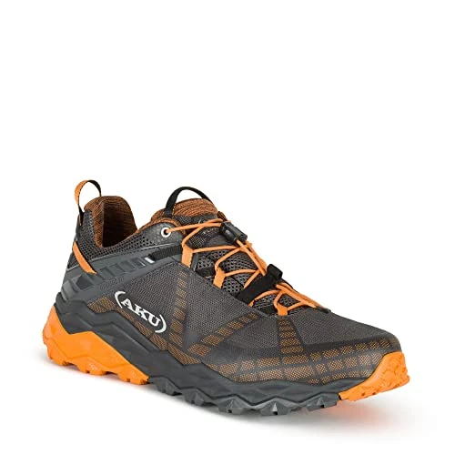 Men's Flyrock Hiking Boots, Black Orange, 42 EU (8 UK)