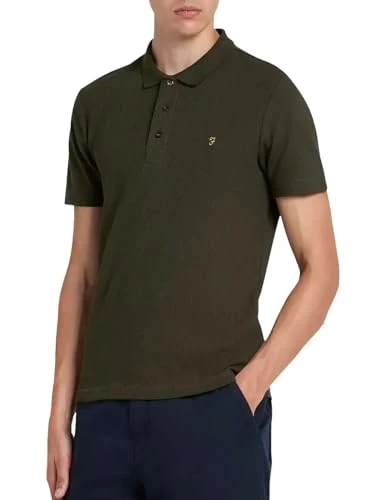 Mens Forster Short Sleeve Polo Shirt F4KSC017 Evergreen (UK, Alpha, M, Regular, Regular)