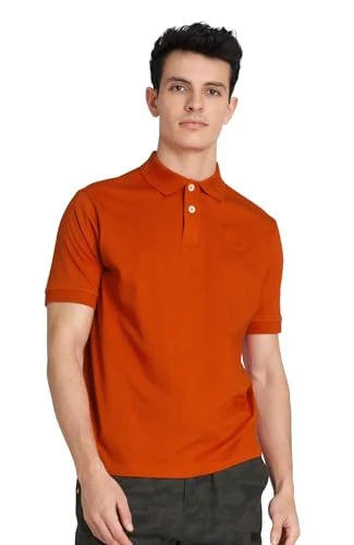 Men’s Foundation Jersey-Knit Short-Sleeve Polo Shirt, Orange, XXL