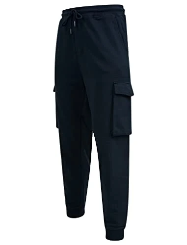 Men's Frankie Multi-Pocket Cargo Style Cuffed Jogging Bottoms