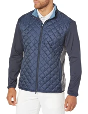 Men's Frost Quilted Jacket LAYERING, Navy Blazer-slate Sky, M