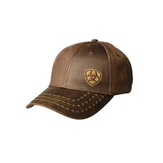 Men's Full Oil Corner Logo Hat, Brown, One Size Men's Full Oil Corner Logo Hat, Brown, One Size