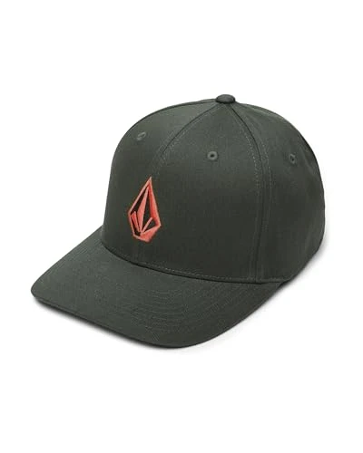 Men's Full Stone Flexfit Hat Baseball Cap, Dark Forest, S
