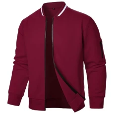 Mens Full Zip Sweatshirt - Lightweight Active Sweatshirt Jacket Casual Long Sleeve Coat Men’S Zip Up Classic Bomber Jacket Windbreaker Sport Jacket With Ribbed Collar And Cuffs For Cooler Weather Mens Full Zip Sweatshirt - Lightweight Active Sweatshirt Jacket Casual Long Sleeve Coat Men’S Zip Up Classic Bomber Jacket Windbreaker Sport Jacket With Ribbed Collar And Cuffs For Cooler Weather