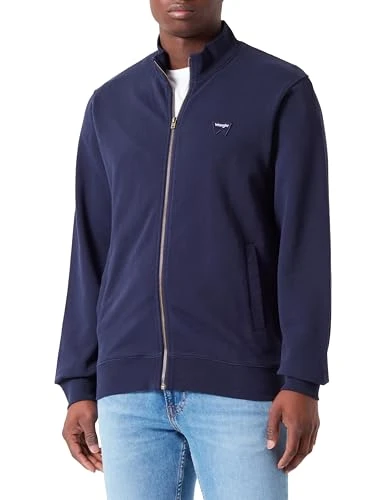 Men's Funnel Neck Zip Sweatshirt, navy, M